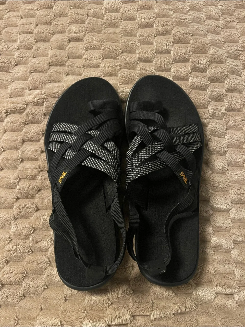 Teva Voya Strappy Women's Black Sandals